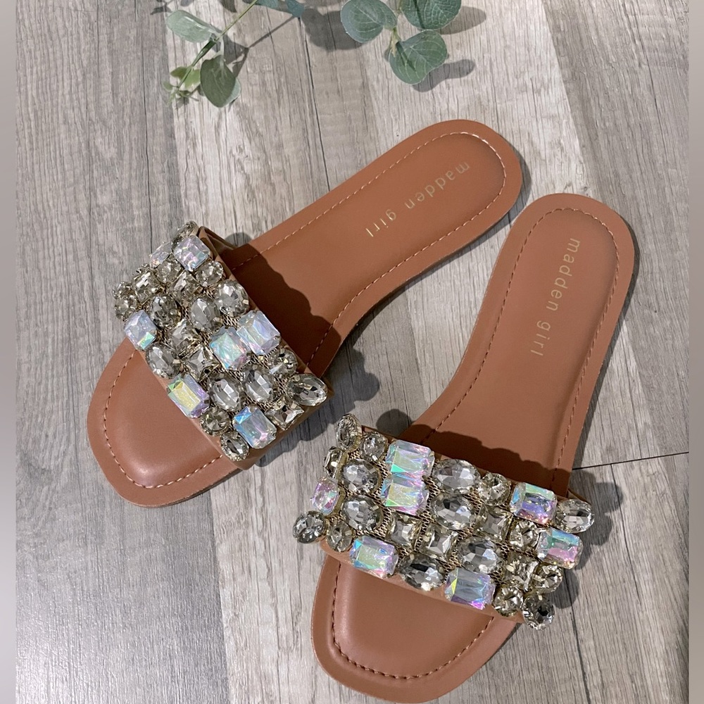 Madden Girl Slide Sparkly Slide